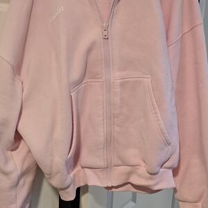 Comfort Light Pink Zip-Up Hoodie